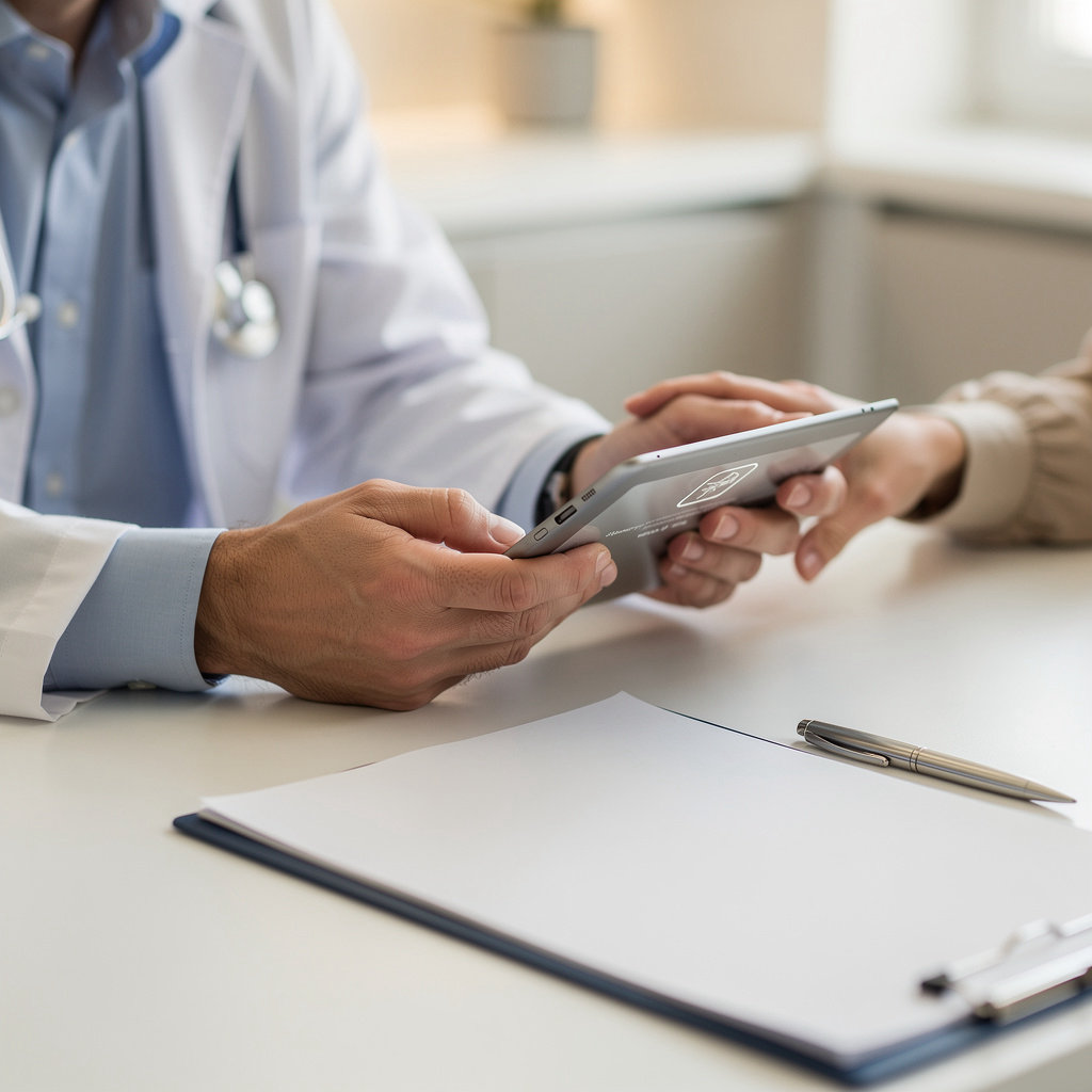 Einhorn Daniel MD La Jolla - a reassuring doctor explaining the patient care process in a comfortable La Jolla office